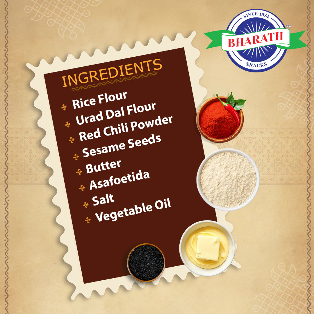 Kara Murukku / Spicy Murukku