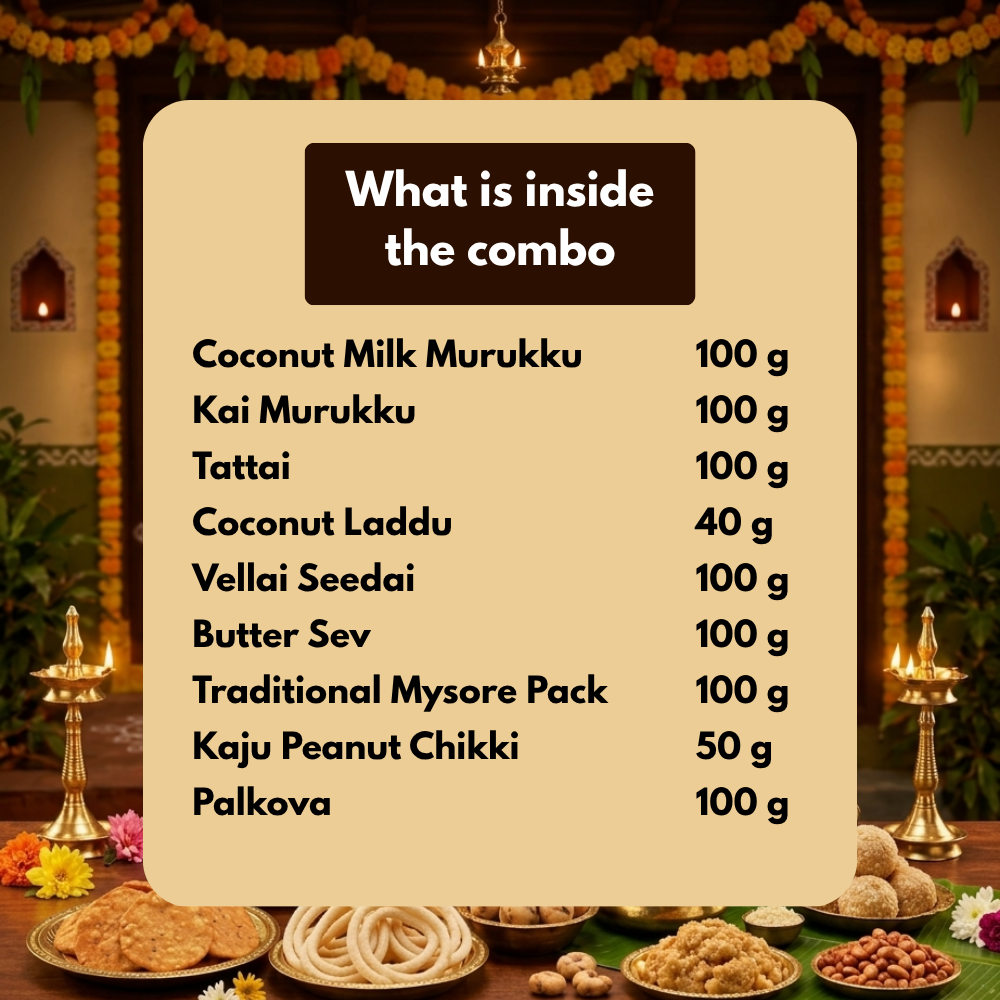 Navaratri Golu Special Combo Pack – Authentic Homemade Traditional Treats