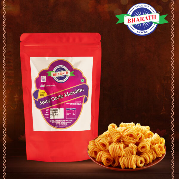 Spicy Garlic Murukku